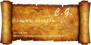 Czagány Gizella névjegykártya